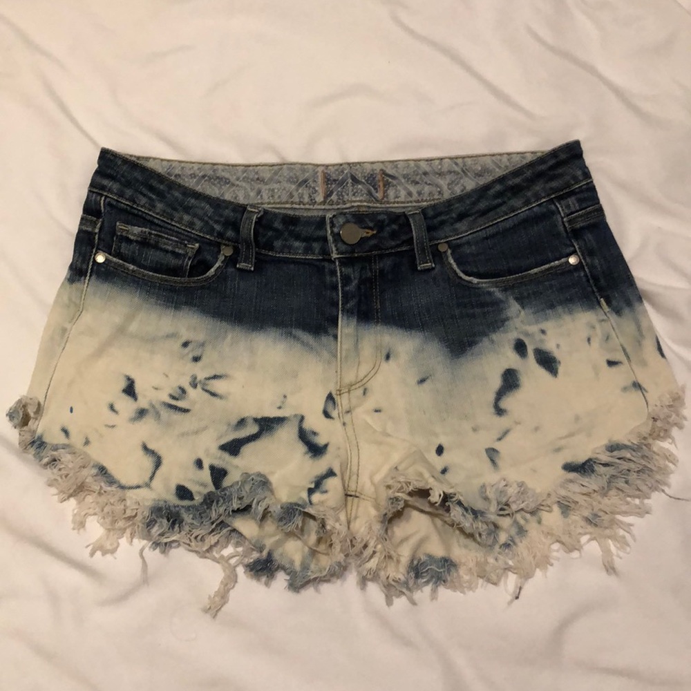 Bleached Jean Shorts